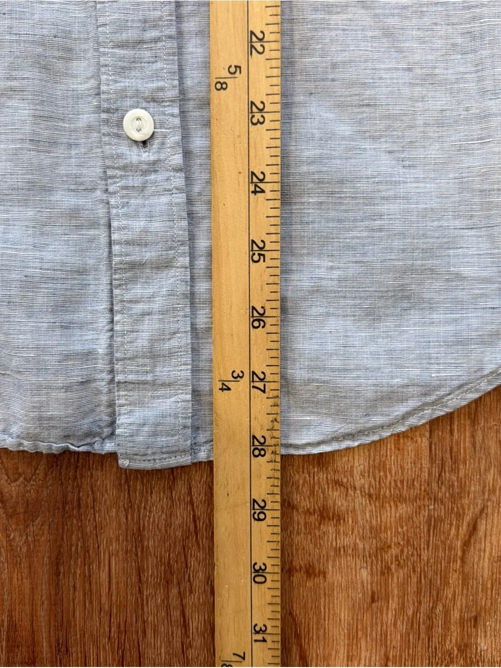 J. Crew Baird McNutt Irish Linen Shirt Slim Fit Mens Small Blue Button Down